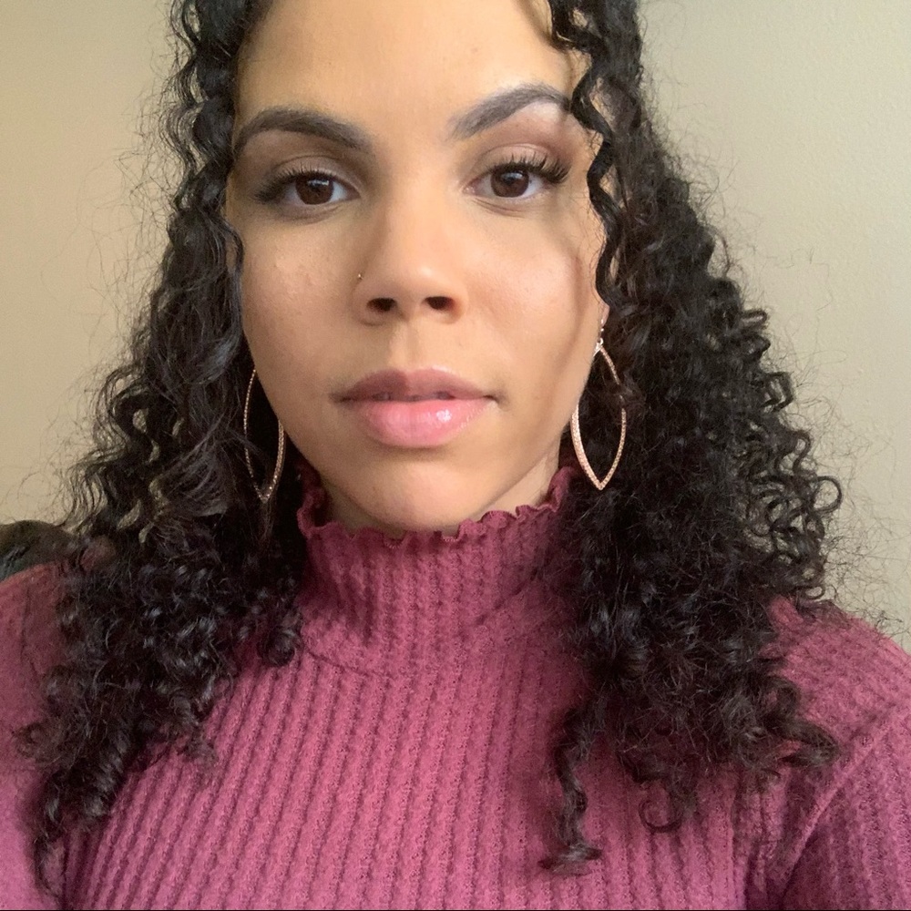 Oval Rhinestone Drop Hoop Earrings - Rose Gold